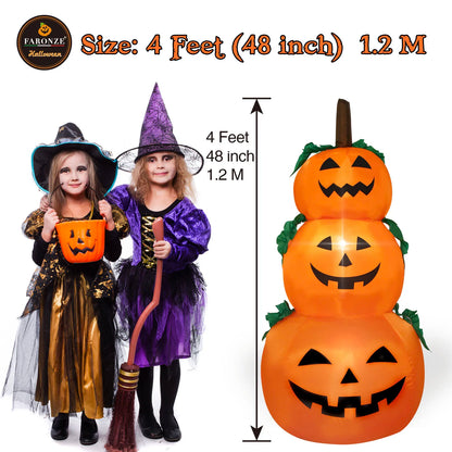 Inflatable Halloween Outdoor Decoration  Pumpkins, Yard Lawn Lighted Blow-up Decorations Suitable for Holiday Parties