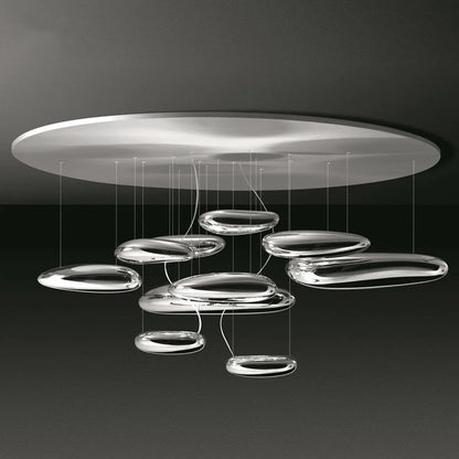 Italian Minimalist Design Living Room Hanging Water Drop Lamp Modern Creative Bedroom Decoration Exhibition Hall Chandelier