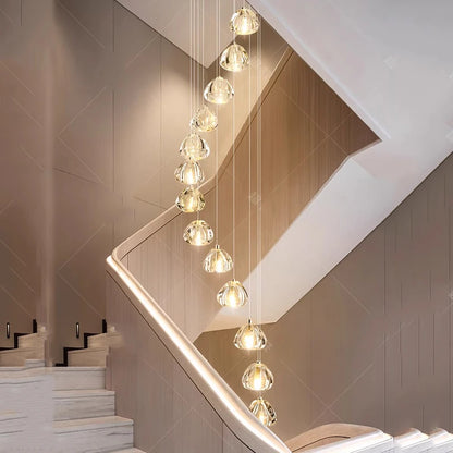 Modern home decoration crystal chandeliers for hall, staircase, indoor lighting fixtures, ceiling lamps, living room exquisite i