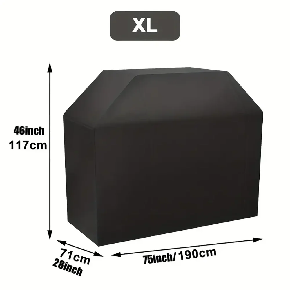 BBQ Grill Barbeque Cover  Anti-Dust Waterproof Weber Heavy Duty Charbroil BBQ Cover Outdoor Rain Protective Barbecue Cover