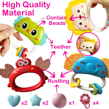 360° Musical Baby Crib Mobile Rotating Night Light Projection Bed Bell Toy Four Speed Timming Hanging Infant Newborn Bedside Gif