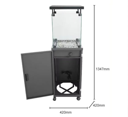 High Quality Portable Square Steel Propane Outdoor Patio Heater Remote Control Firepit Camping Gas Fireplace Reasonable Price