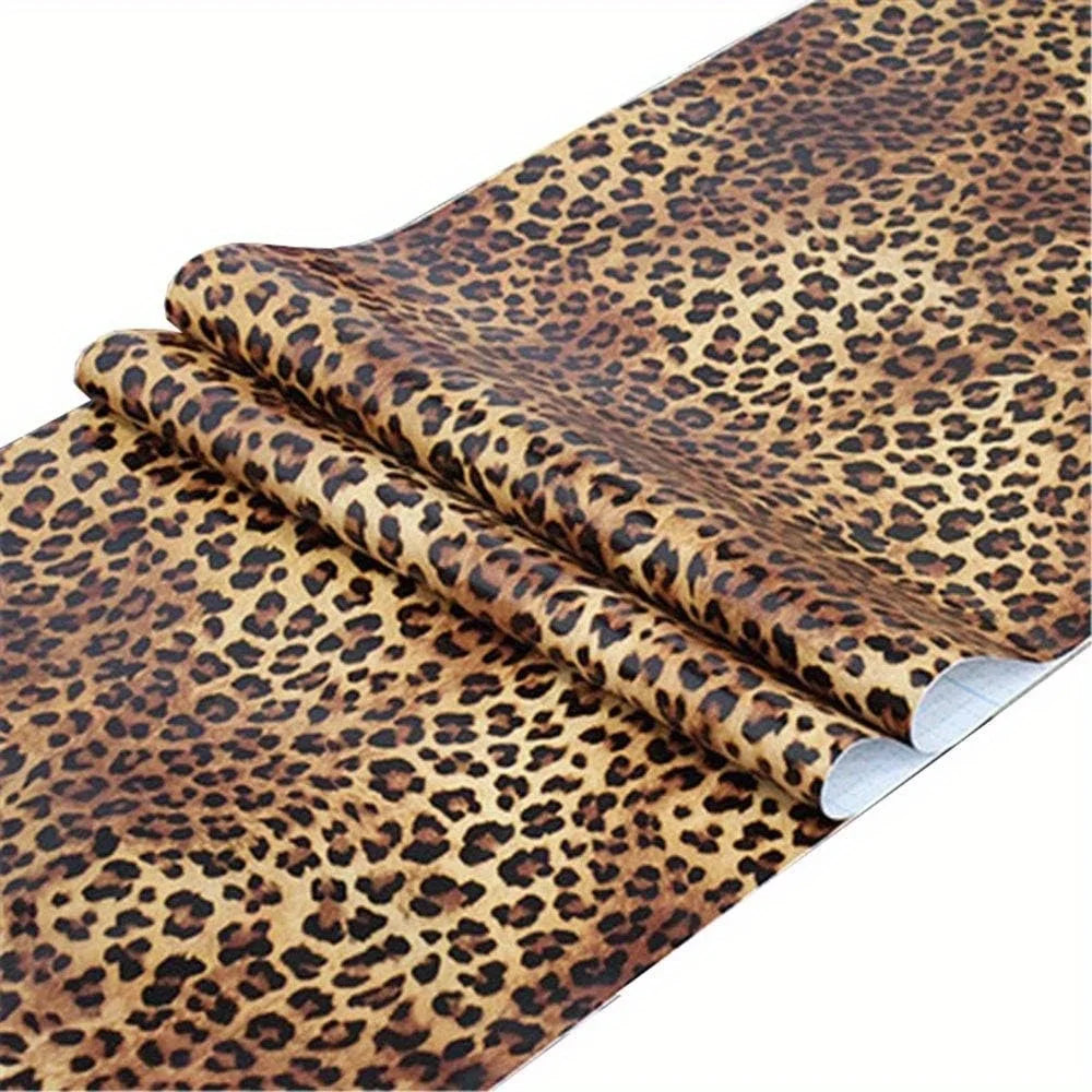 Personalized leopard pattern wallpaper waterproof removable self-adhesive contact paper for living room bedroom home decoration