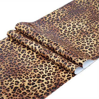 Personalized leopard pattern wallpaper waterproof removable self-adhesive contact paper for living room bedroom home decoration