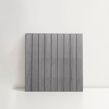 40x40cm Imitation Wood Grille Strip Wall Panel Living Room Bedroom Decoration Waterproof Self-adhesive Ugly Covering Wallpaper