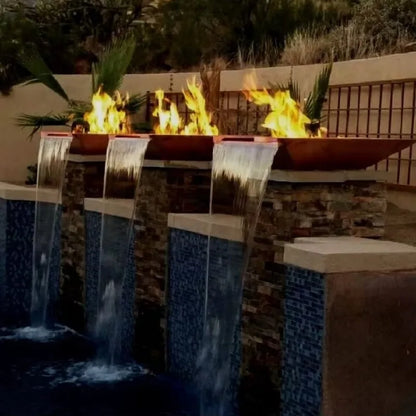 Fire and Water Pool Bowls Swimming Pool Fire Pit Waterfall Pool Fire Bowl