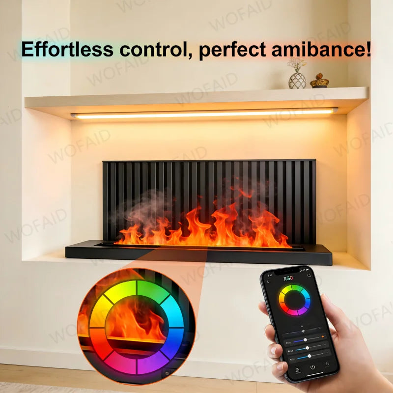 Professional Grade Water Vapor Fireplace Patented Optimyst Flame Technology Gas-like Realism Without Dangerflame effect fireplac