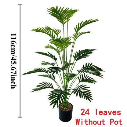 43.3Inch Giant Artificial Plants Tree Realistic Full Lush Greenery Indoor Outdoor All-Season Decor for Home Office Wedding Party