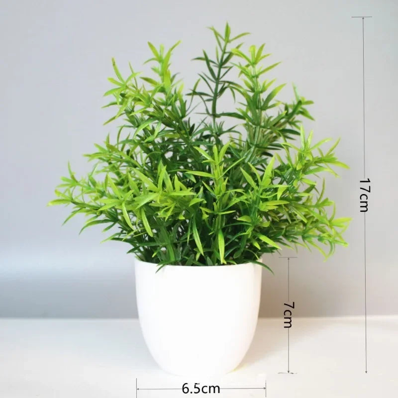 Wholesale Artificial Plant Potted Plants Fake Green Plants Indoor and Outdoor Decorations Plastic Bonsai Home Decorations