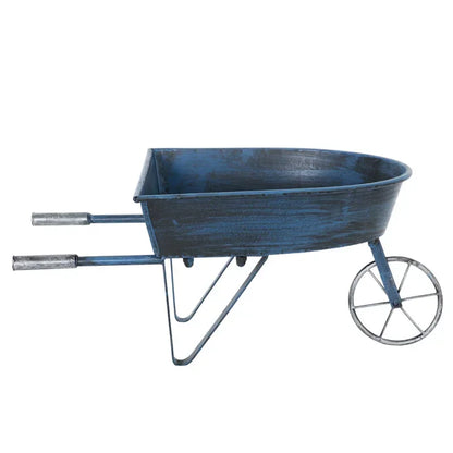 American Style Rural Flower Stand Outdoor Garden Rack for Plants Wrought Iron Do Old Decoration Shelf Creative Cart Plant Stand