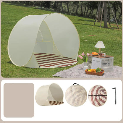 Outdoor Portable Camping  One Click Open 3-4 People Tent Large Space Sunshade Beach Sun Shelter Tent Garden Beach Tent Reusable