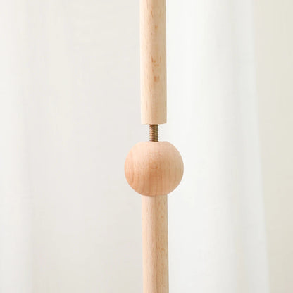 Crib Mobile Bed Bell Wooden Bracket Baby 0-12 Months Wooden Mobile Hanging Rattles Toy Holder Decorative Accessories Arm Bracket