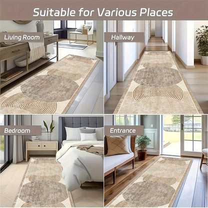 Nordic Runner Rug Blue White Gradient Stripe Pattern Carpet Non Slip Floor Mat For Hallway Kitchen Entryway Home Area Rugs Mats
