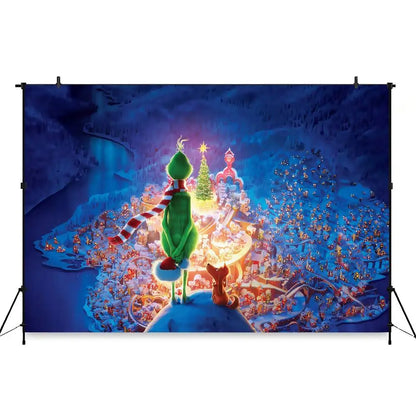 Cartoon G-Grinch Photography Backdrops Photo Wallpaper Background Paper Props For Photo Studio Shoot Product