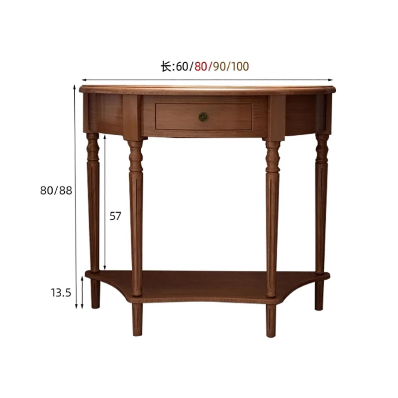 Rustic Classic Console Table With Drawers Mid Century Retro Small Console Table French Elegant Furniture Living Room Furniture