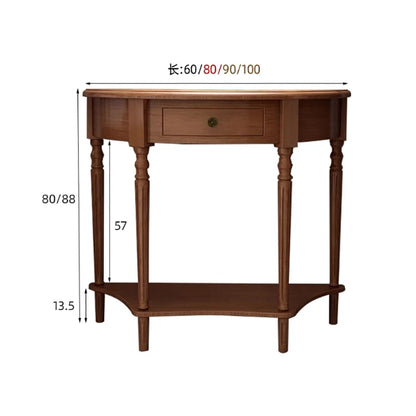 Rustic Classic Console Table With Drawers Mid Century Retro Small Console Table French Elegant Furniture Living Room Furniture