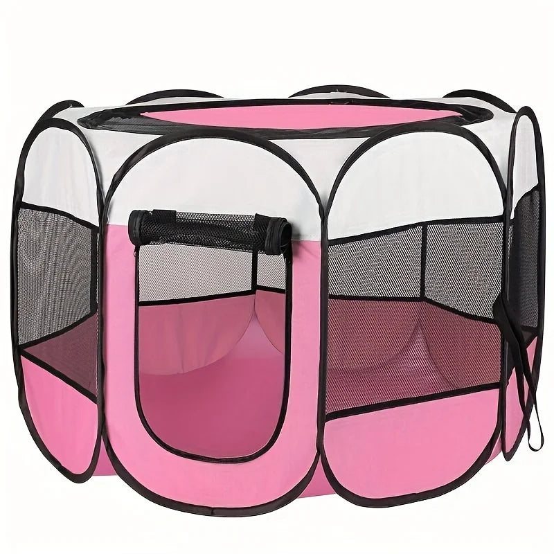 Classic-Style Portable Pet Playpen & Tent | Durable, Foldable, Comfort Design | Secure Outdoor Pet Bed for Cats & Dogs