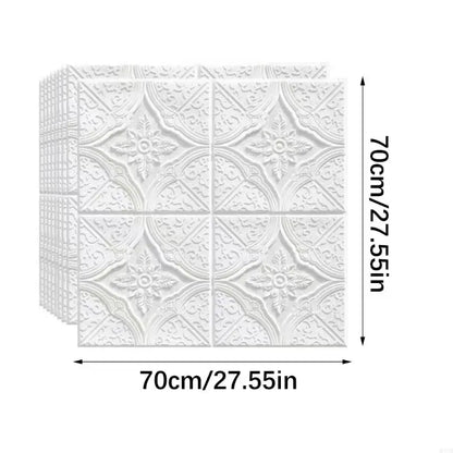 10Pcs Removable Tile Brick Wall Sticker Waterproof Background Wall Wallpaper For Home Office Decoration Easy to Install M4YD