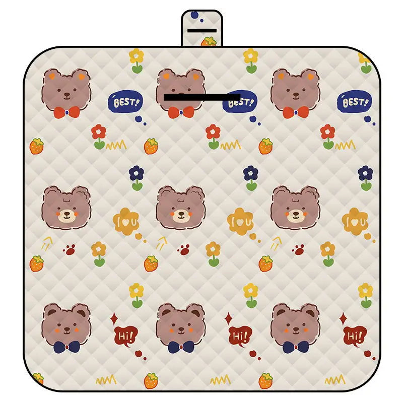 Outdoor Picnic Mat Foldable Large Thickened Waterproof Camping Grass Land Mat Moisture-proof Portable Ground Rug Picnic Cloth
