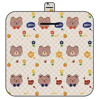 Outdoor Picnic Mat Foldable Large Thickened Waterproof Camping Grass Land Mat Moisture-proof Portable Ground Rug Picnic Cloth