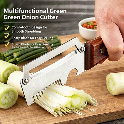 Stainless Steel KItchen Peeler 3-in-1 Multi-Functional Peeler Green Onion Slicer Bottle Opener Peeler for Fruits and Vegetables