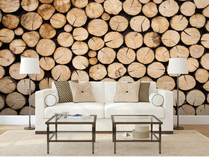 Custom wall paper 3D mural dark retro nostalgic wood stripe background wall photo living room bedroom TV background wallpaper