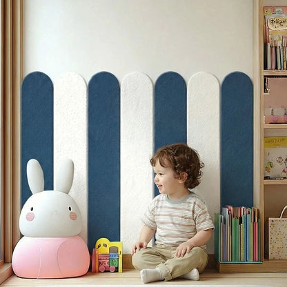 10 pieces/set Self-adhesive Anti-collision Wall Sticker Solid Color Thickening Moisture Resistant Wallpaper Waterproof