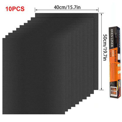BBQ Grill Mat Non-stick Reusable Heat Resistant Extra Thick Pad Oven Liners Baking Mats Easy Clean Kitchen Outdoor Barbecue Tool