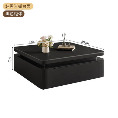 Decor Modern Table Floor Storage Luxury Center Coffee Table Apartment Black Mesas De Centro De Mesa Para Sala Home Furniture
