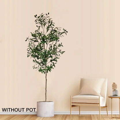 120-180cm Artificial Olive Tree Plant Indoor Outdoor Ornament Fake Plant for Home Garden Balcony Living Room Decoration