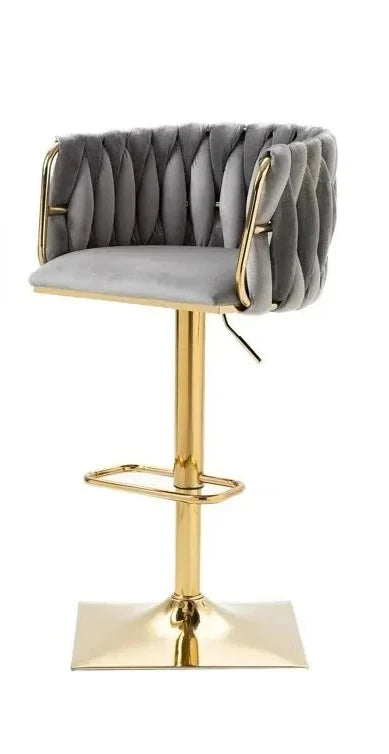 Modern Gold Legs Bar Stools Adjustable Height Italian Minimalist Bar Stools Ergonomic Designer Mama Sandalyesi Kitchen Furniture