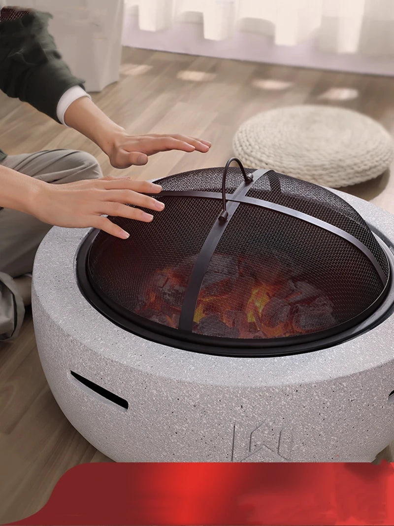 Outdoor barbecue stove small size villa charcoal heating stove  home brazier indoor charcoal brazier courtyard barbecue stove