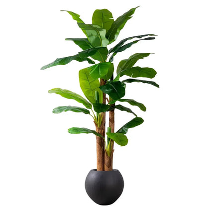 Tropical Style Artificial Banana Palm Tree Faux Plastic Plants for Outdoor Housewarming Decor Home Indoor Decoration