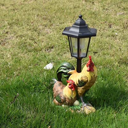 New Garden Solar Light Puppy Ornament Garden Ornament Sculpture Resin Craft Gift