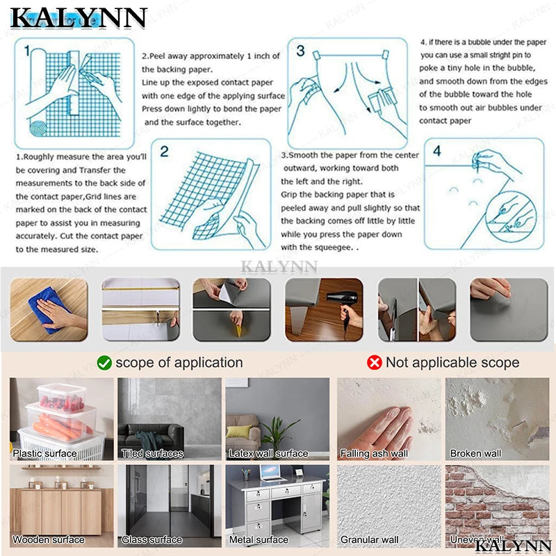 Matte White Peel and Stick Wallpaper, Waterproof, Contact Paper Self-Adhesive, Removable Wall Sticker, for Kitchen Countertop