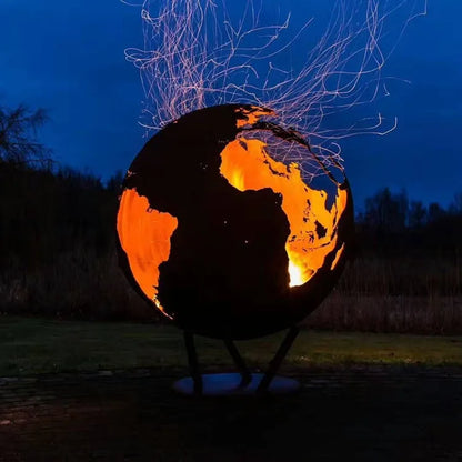 Fashion Style Corten Steel Fire Bowl Fire Pit Expertly Cast for Stylish Outdoor Entertainment