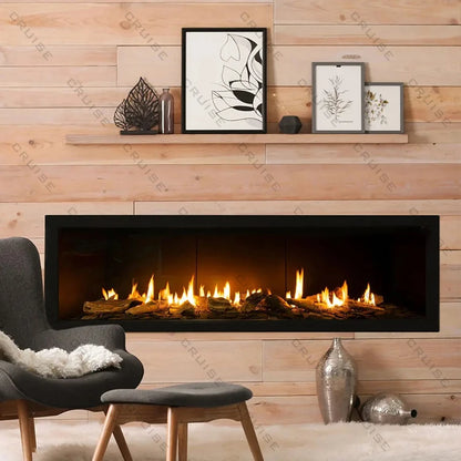 CRUISE 48Inch 1219.2x720x380mm Wall Mounted Indoor Remote Fireplace Controlled Propane Natural Gas Fireplaces for Heating