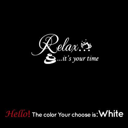 Relax It's Your Time Wall Sticker Decals Home Decor For Hallway Wall Stickers Waterproof Wallpaper