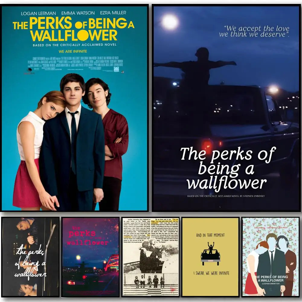 Classic Movie T-The Perks Of Being A Wallflower Poster HD art sticky wall waterproof home bedroom bar aesthetic decoration