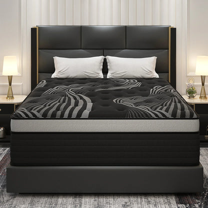 12"14" Gel Memory Foam Hybrid Pocket Spring Mattress Twin Full Queen King Bed Mattress In A Box, Medium Firm Motion Isolation