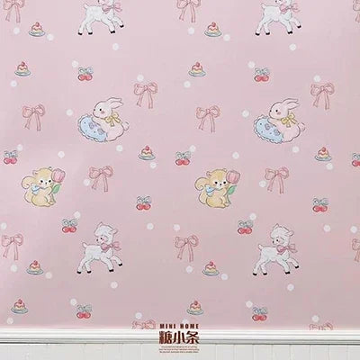 1:12 DIY Dollhouse (20x28cm)Adhesive Wallpaper on The Back for Kitchen(viscous) Living Room Bedroom Floor Decoration Accessories