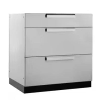 Outdoor Kitchen with Roof Cover Weather-Resistant BBQ Cabinet Set Stainless Steel Garden Kitchen Island with Grill Station