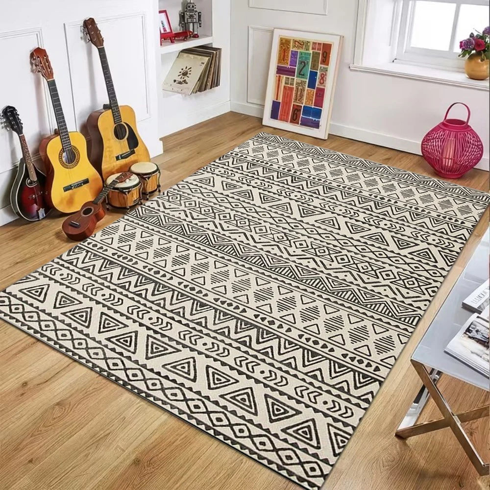 Outdoor Rugs Reversible Outdoor Plastic Straw Rugs Boho PatioIndoor Carpets RV Mat for Family Camp Picnic  Bedroom  Area Rug