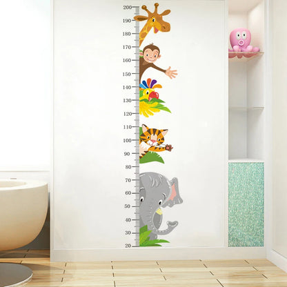 Children's Wall Growth Chart Wall Mirror Growth Chart Ruler Height Measurement Wall Sticker Wallpaper Children's Room Decoration
