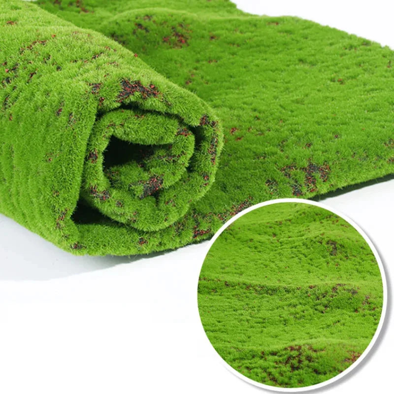 50X50cm Artificial Grass Rug Fake Moss Lawn Garden Landscape Turf Roll Festival Wedding Decoration  Mat Carpet