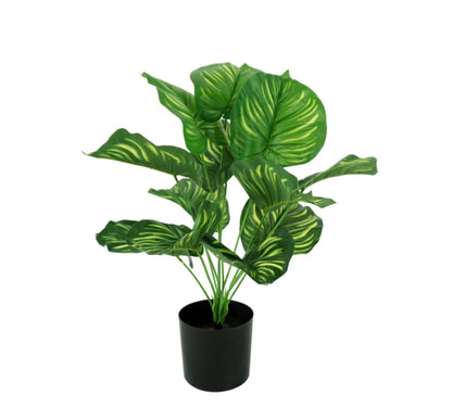 Office Home Decor Bonsai Indoor Plastic Greenery Artificial Leaves Plants