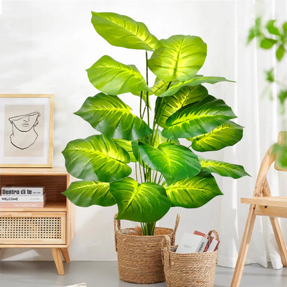 Artificial Palm Tree - Large Fake Tropical Plant Suitable for Indoor Outdoor Decoration Without Pot