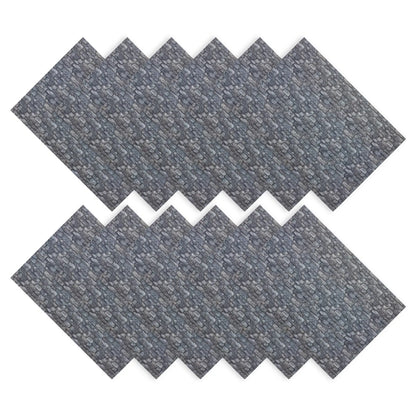 12 Sheets Dollhouse Wallpaper Self Adhesive Stone Pattern for Miniature Wall and Flooring Peel Stick Interior Decor