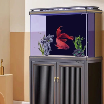Fish Tank Background Static Cling Black Fish Tank Backdrop Aquarium Poster Aquarium Backdrop Aquarium Wallpaper Decorations