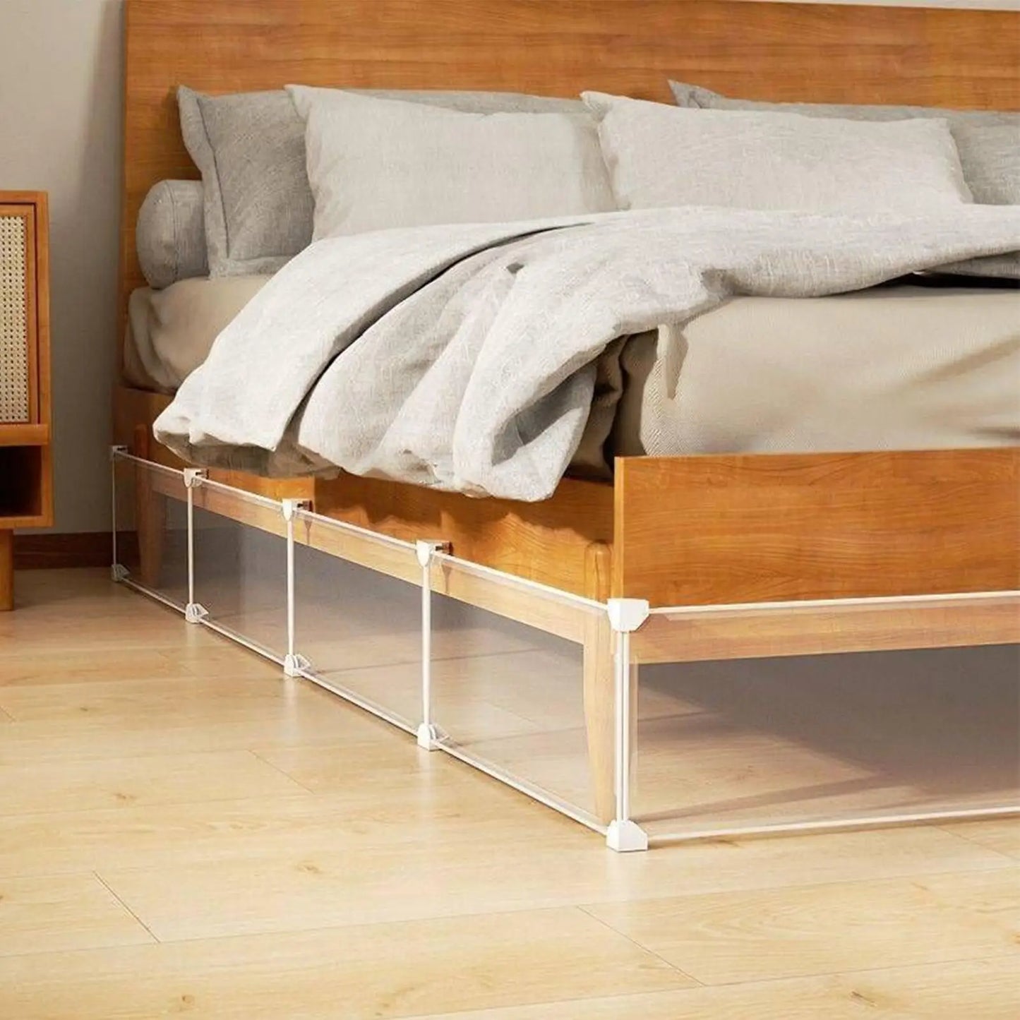 Pet Under Bed Blocker Adjustable Clear Barrier Board Under Furniture Blocker Prevents Items From Falling Under The Beds Or Sofa